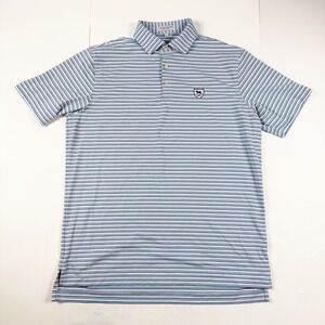 Peter Miller Men's Striped Summer Comfort Golf Polo Shirt Large